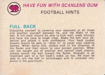 1977 Scanlens VFL #60 Harvey Merrigan Back